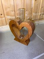 VasBlumenvase Herz Valentinstag Holz Muttertag Eiche Reagenzglas Lindenthal - Köln Sülz Vorschau