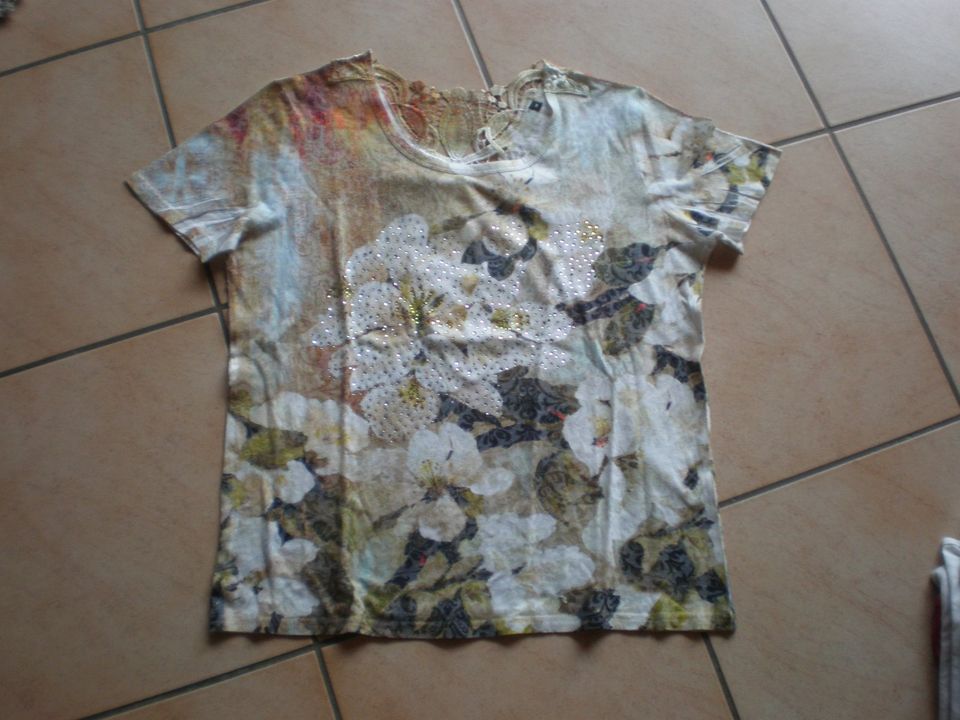 Bexleys Damen T-Shirt Blumen gelb Gr. M in Bad Sobernheim