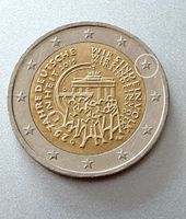 2€ Münze 25 Jahre Deutsche Einheit FEHLPRÄGUNG Nordrhein-Westfalen - Düren Vorschau