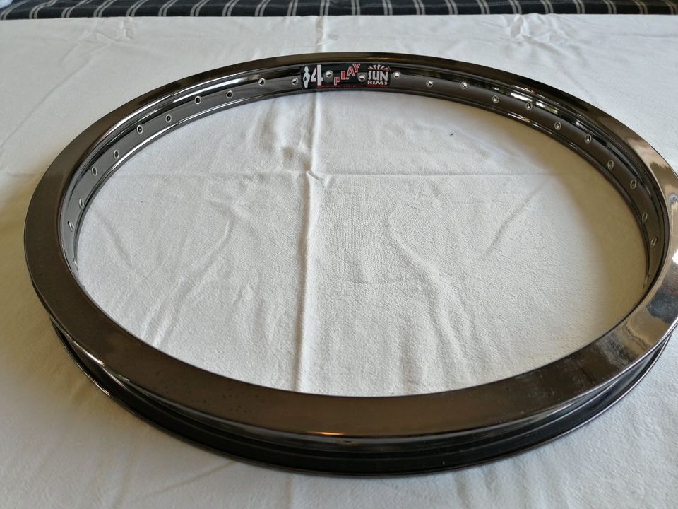 SUN Rims 4PLAY BMX Felge Rim 20" 36H smoke chrome NOS neu in Neunkirchen-Seelscheid