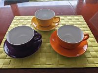 3 x Dibbern "Solid Color" Kaffeetasse mit Untertasse Häfen - Bremerhaven Vorschau