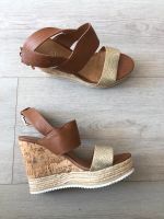 Kork Keilabsatz Sandalen Gold Braun Bonn - Bonn-Zentrum Vorschau