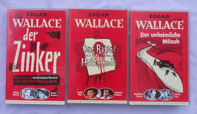 35 EDGAR WALLACE  Filme Videos Rote Serie + 3 GESCHENKE!!! in Fulda