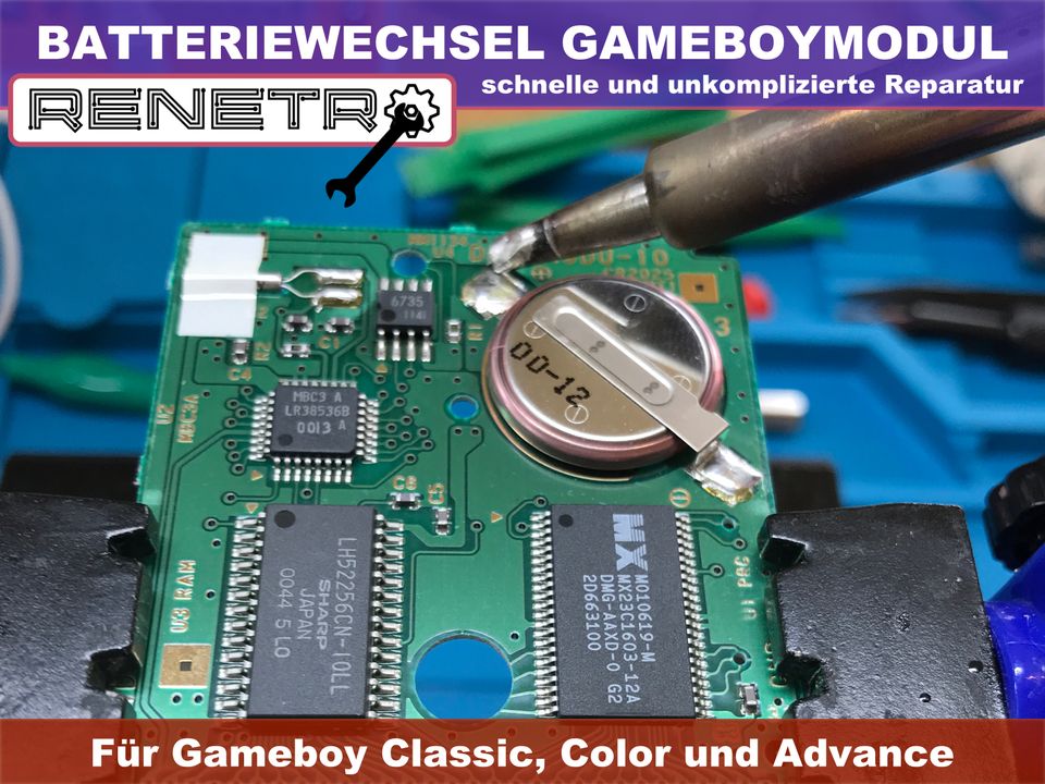 Batteriewechsel Gameboy Spiel (GB, GBA) Service, Pokemon Game Boy in Rossau (Sachsen)