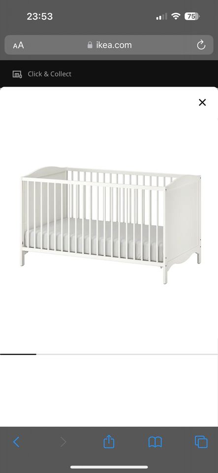 Ikea babybett smagora 70x 1,40cm inkl. Alvi Matratze in Essen