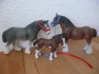 Schleich Pferd Clydesdale Stute Hengst und Fohlen Baden-Württemberg - Gärtringen Vorschau