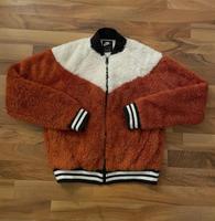 Nike Teddy Bomberjacke Braun/Weiß Gr.S(36) Düsseldorf - Urdenbach Vorschau