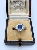 Vintage Entourage 585 Goldring mit Saphir & 1ct. Diamanten Gr.53 Altona - Hamburg Ottensen Vorschau