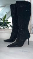 ZARA Stiefel Strass schwarz - 41 - Neu incl.Versand Niedersachsen - Göttingen Vorschau