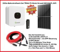 2000w Balkonkraftwerk Set TRINA PV Modul Growatt MIC2000TL WiFi Rheinland-Pfalz - Gerolstein Vorschau