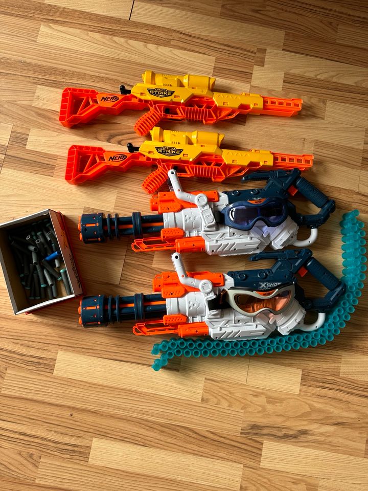 Nerf X-Shot & Alpha Strike & Schutzbrillen in Herdecke