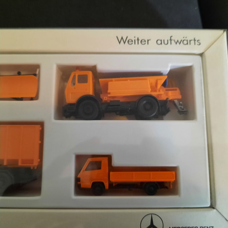 Herpa Set von der Entsorga 1988 3 LKW 1 Pflug 1:87 MB in Offenbach