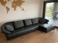 Ledercouch Echtleder Couch Sofa schwarz verstellbare Rückenlehne Nordrhein-Westfalen - Gangelt Vorschau