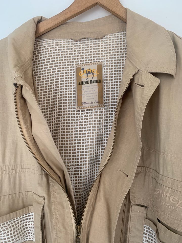 Cameljacke /Weste Vintage Baumwolle Gr. 54 in Heppenheim (Bergstraße)