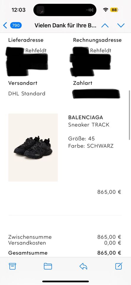 Balenciaga Track Sneaker in Halle