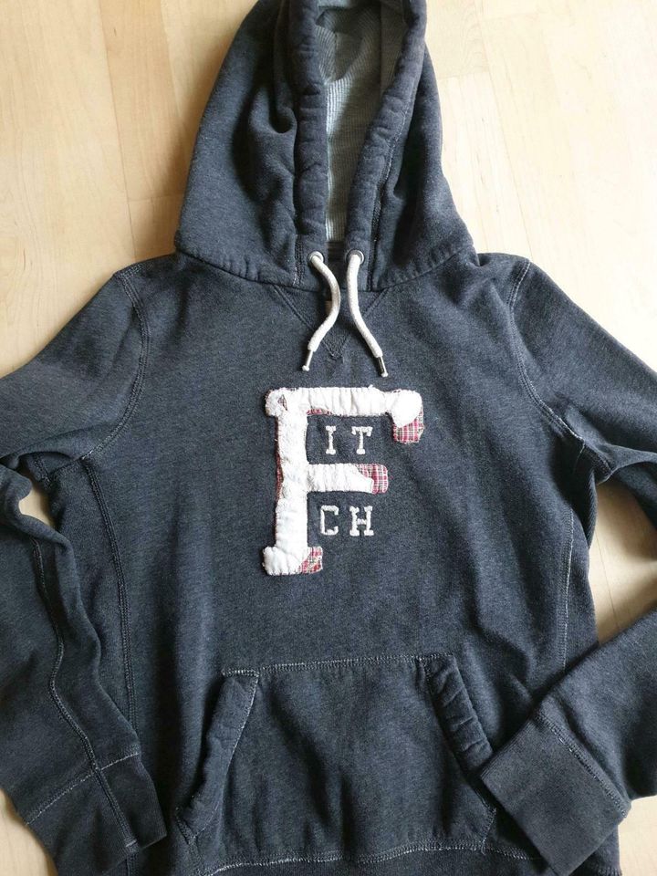 Abercrombie & Fitch Hoodie grau Kapuzenpulli Gr. L in Metten