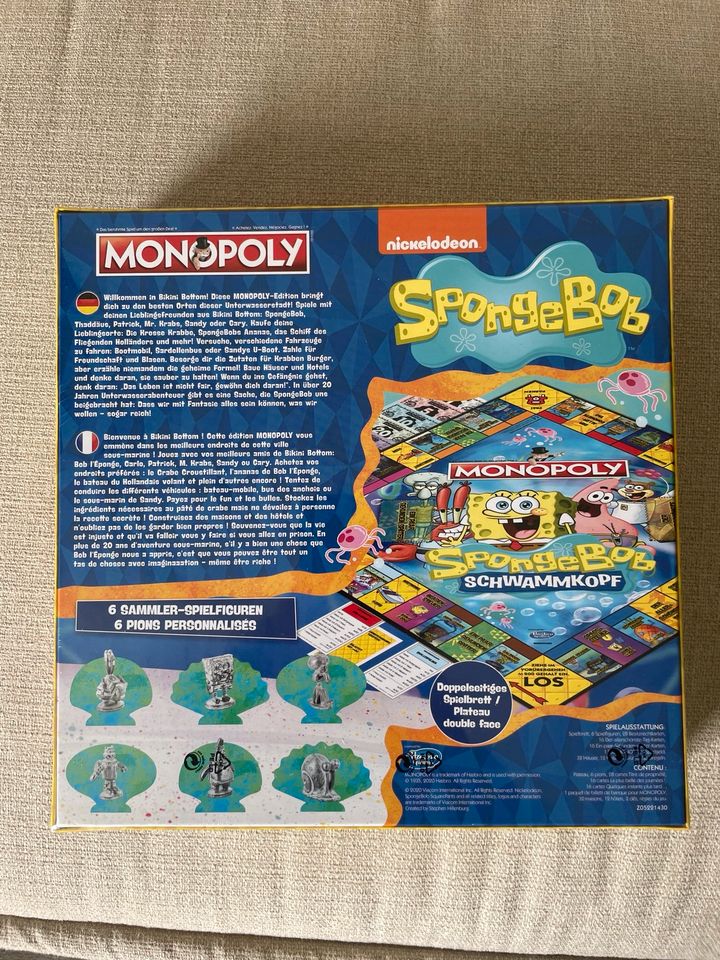 Monopoly Gesellschaftsspiel Spongebob Schwammkopf Neu Nickelodeon in Essen