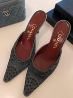 Originale Chanel Jeans Mules Sandalen Heels Sandaletten Vintage Hamburg-Nord - Hamburg Barmbek Vorschau