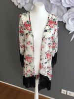 Cardigan Kimono Fransen Blumen Chiffon S-L Bayern - Gröbenzell Vorschau