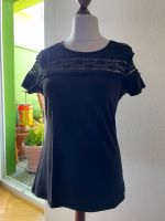 H&M Shirt kurzer Arm mit Spitze schwarz Brandenburg - Gosen-Neu Zittau Vorschau