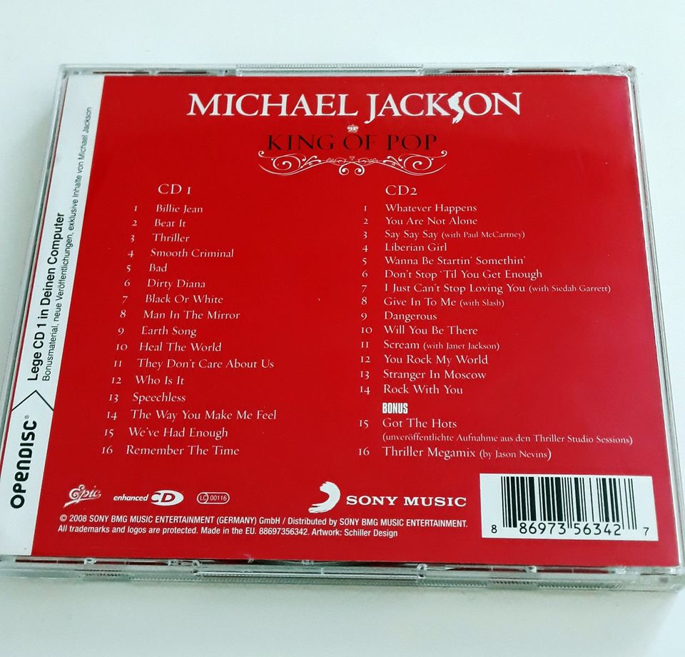 Michael Jackson - King Of Pop - 2 CD in Kall