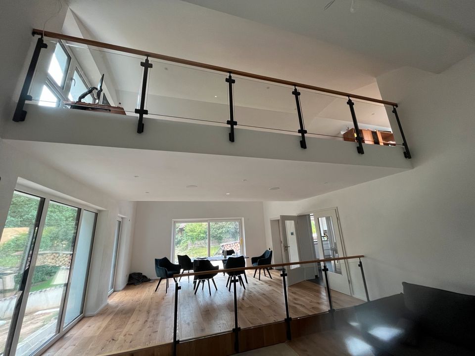 Geländer Metallbau Stahlbalkon Überdachung Treppe Stahlbau in Straubing