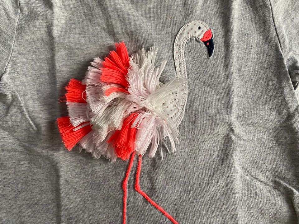 shirt top MINI BODEN grau flamingo neon 98/104 in Stuttgart