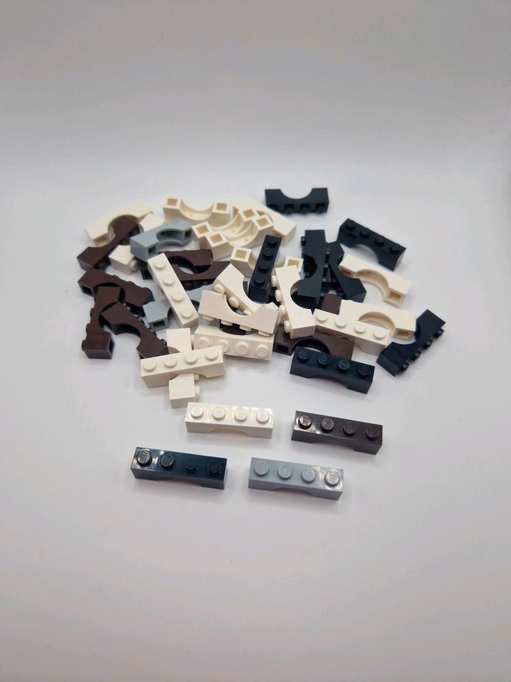 Lego NEU 1x4 Bogen Weiß, Grau, Schwarz, Dunkelbraun 40St in Bad Harzburg