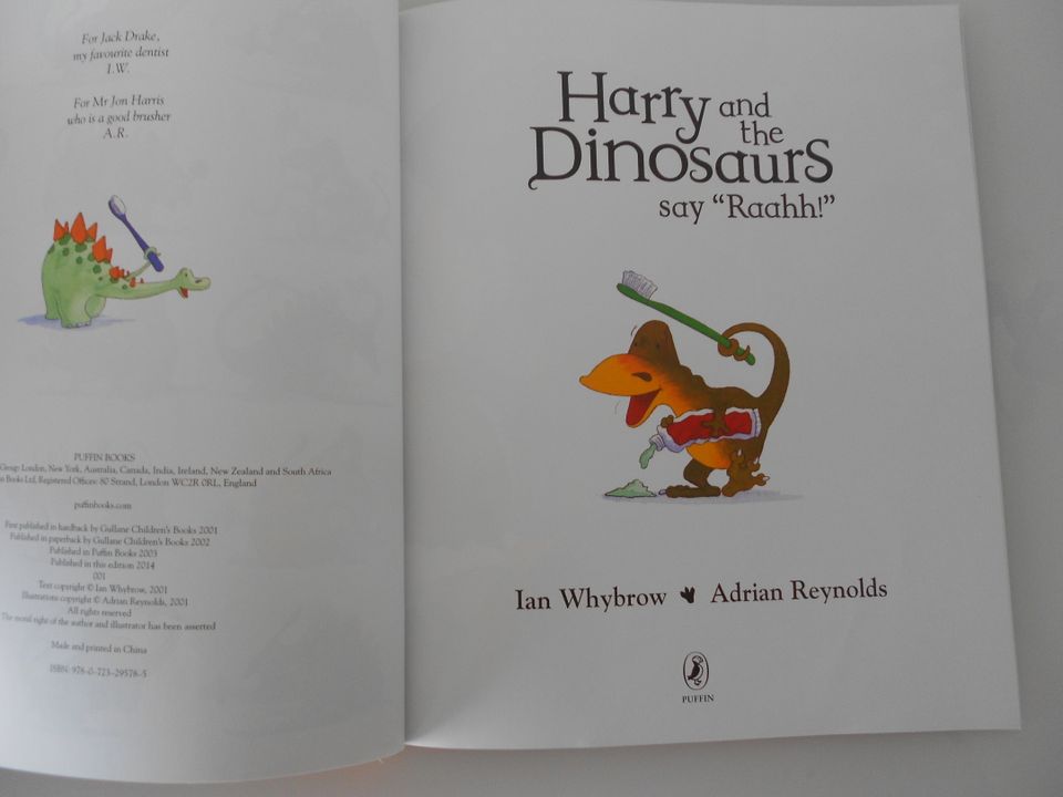 Harry and the Dinosaurs say "Raahh!" Ian Whybrow Englisch Kinder in Würzburg