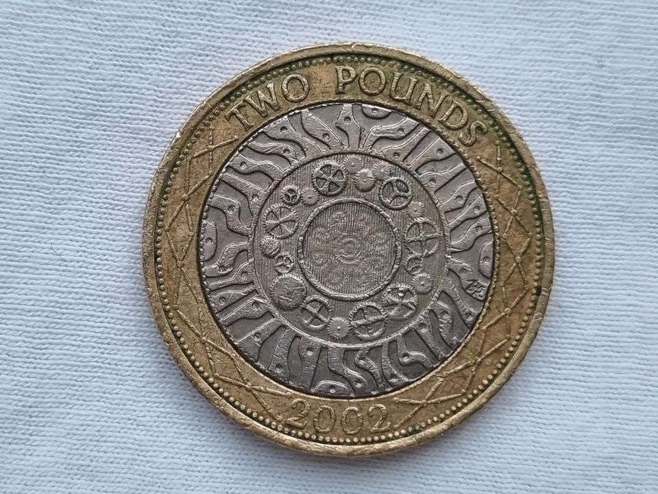 2 Pfund Pounds Vereinigtes Königreich UK GB 2002 - Umlaufmünze in Braunschweig