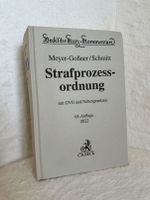 Meyer-Goßner/Schmitt: StPO-Kommentar 65. Auflage 2022 Bayern - Würzburg Vorschau