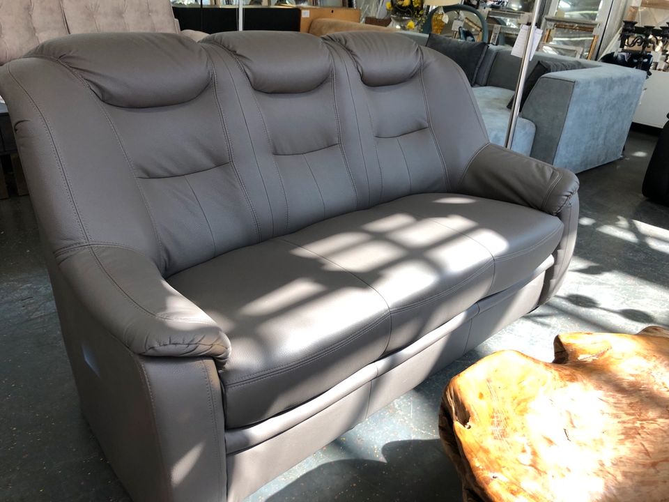Angebot ! Sofa 3-Sitzer Garnitur Couch Kunstleder Taupe in Bremen