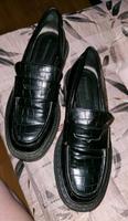 Stradivarius 39 NEUwertig Loafer Schlangenmuster schwarz Slipper Hamburg-Nord - Hamburg Langenhorn Vorschau