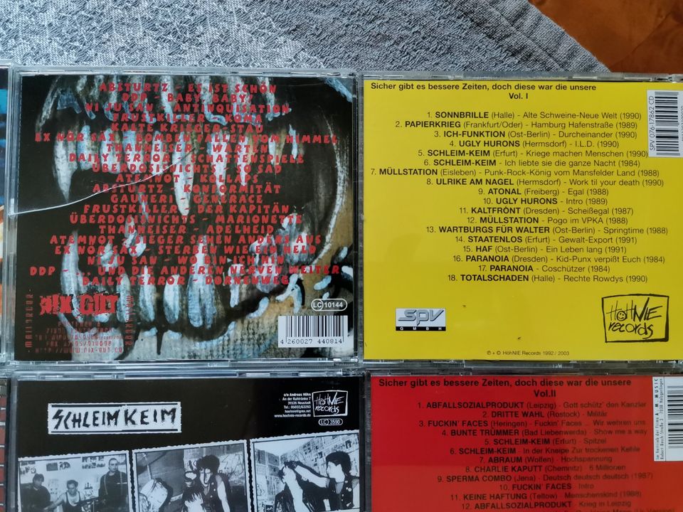 CD Sammlung, Punk, Schleim Keim, DDR Punk, Punk Rock BRD in Schmoelln