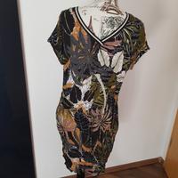 Kleid bunt - schwarz - orange -  Größe 38 - SuZa Bayern - Niederrieden Vorschau