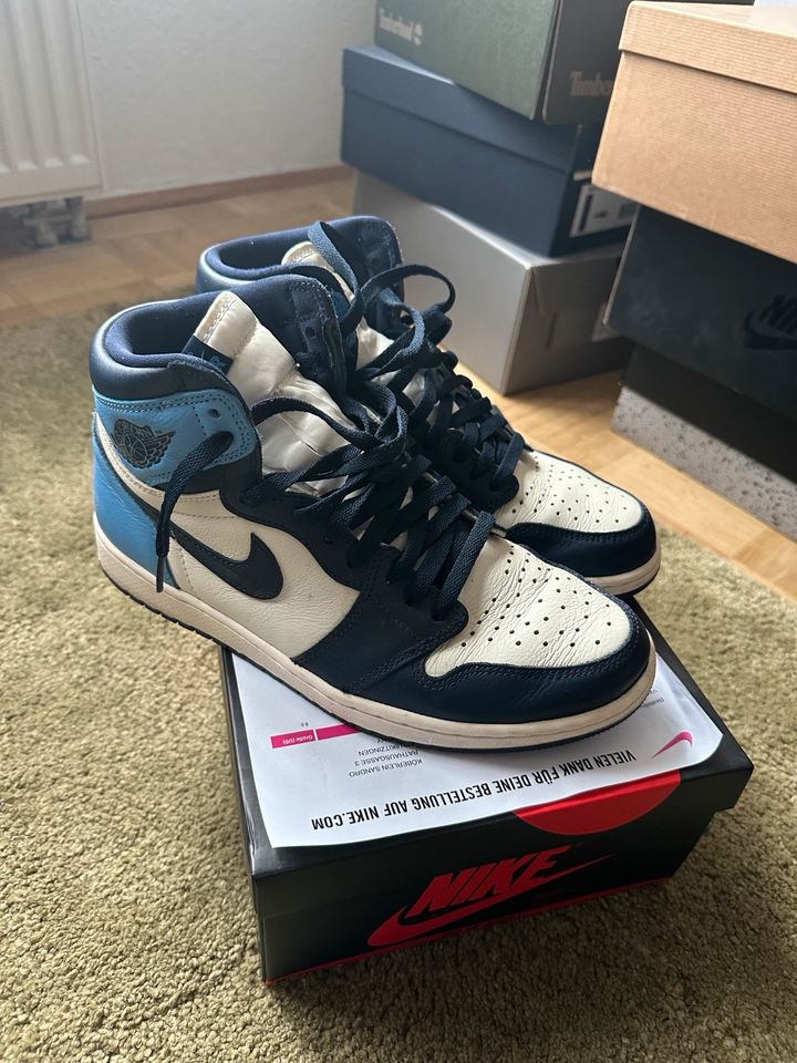 Nike Air Jordan 1 obsidian unc Gr. 43 in Berlin