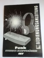 Bedienungsanleitung 2341/9.96 Funk Stereo Kopfkörer SM ELECTRONIC Niedersachsen - Garbsen Vorschau