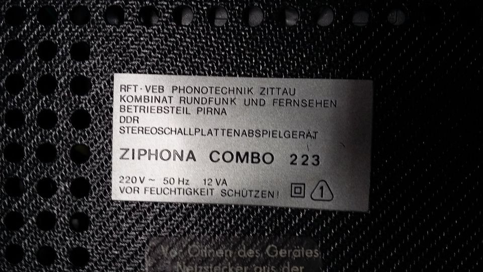 ZIPHONA Plattenspieler COMBO 223 in Großharthau-Seeligstadt