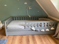 Neuwertiges Bett Hausbett  90x200 cm in grau mit Gästebett Schleswig-Holstein - Großhansdorf Vorschau