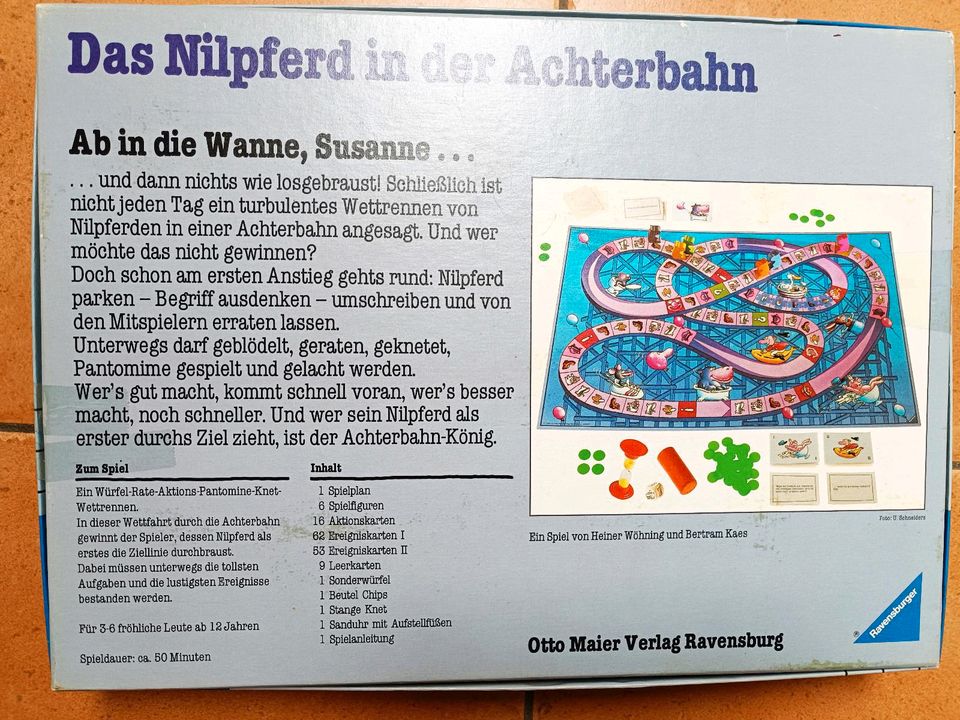 Spiel Gesellschaftsspiel Das Nilpferd in der Achterbahn in Isenbüttel