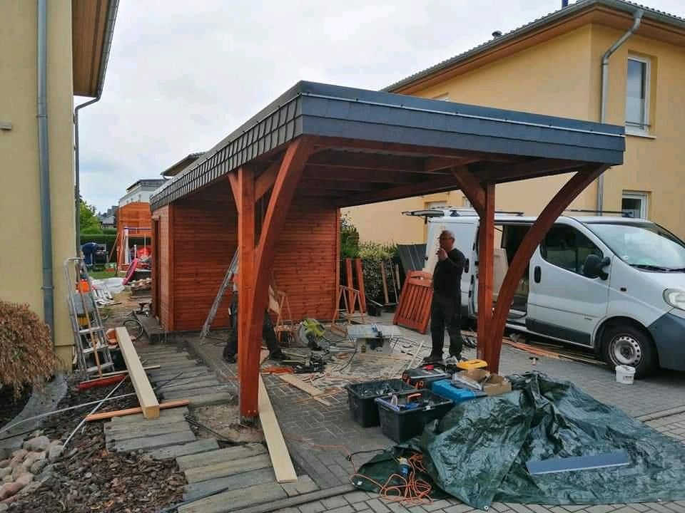 Holz Carport aus Polen / Massivholz/ Pfosten 14x14 in Berlin