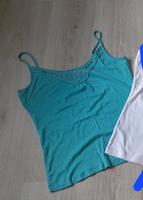 ESPRIT Top Shirt *wie NEU* Zierperlen Baumwolle türkis L Nordrhein-Westfalen - Unna Vorschau