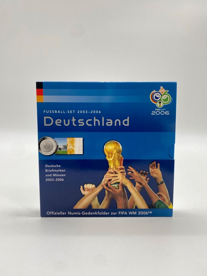 * FUSSBALL SET NUMIS GEDENKFOLDER FIFA WM 2006 SILBER MÜNZE BRIEF in Berlin