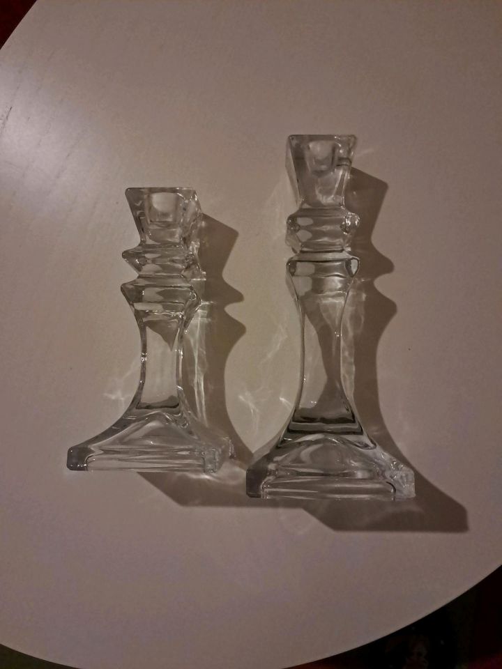 2 Glas-Kerzenständer -Set in Teltow