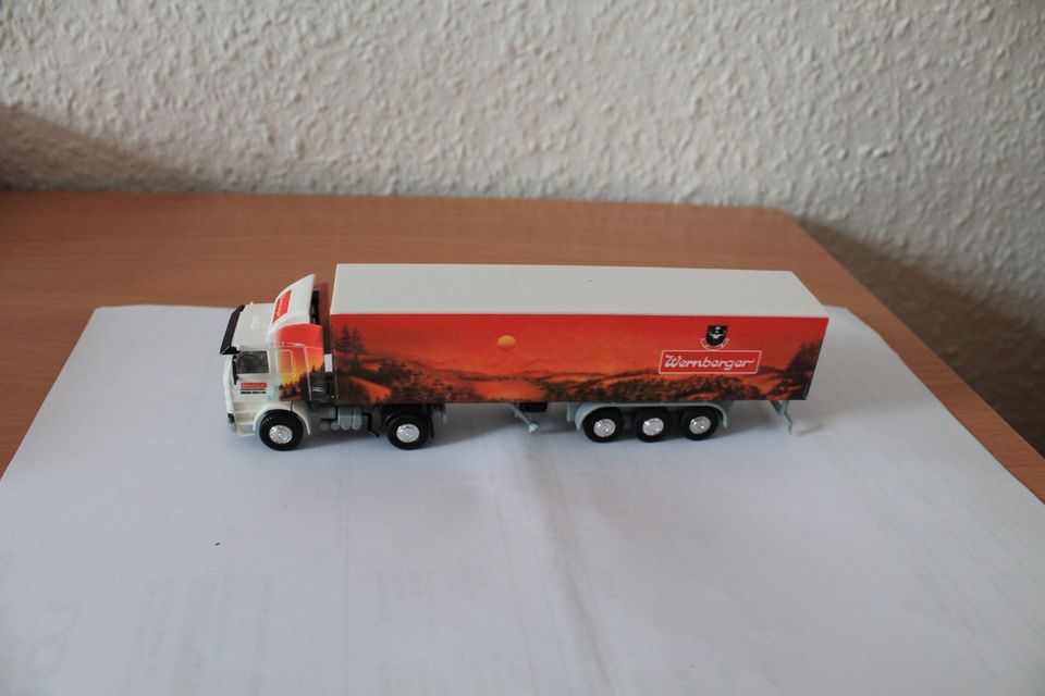 Herpa Scania 143 Koffer SZG Wernberger HO 1: 87 in Waldheim