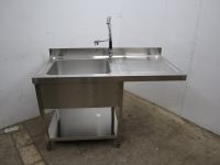 Edelstahlspüle Brausearmatur Gastro 140x70x85cm Spülcenter Gastro Berlin - Reinickendorf Vorschau