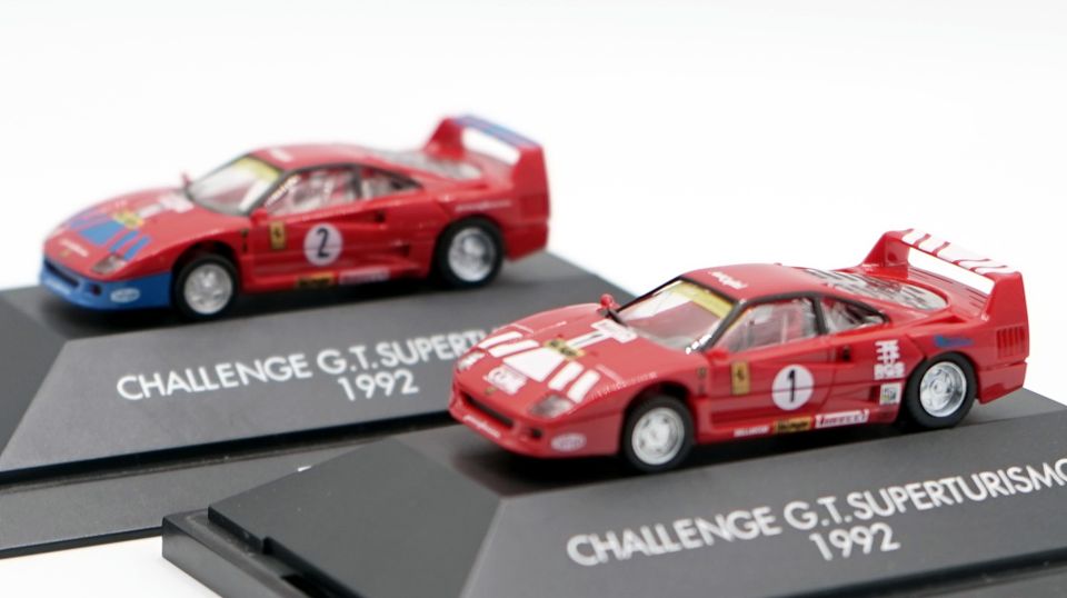 2x Ferrari F 40 CHALLENGE G.T. SUPERTURISMO 1992 #1 und #2 Herpa in Gefrees