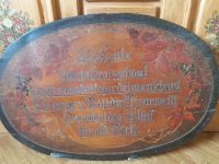 alte Wandtafel aus Holz mit Spruch und schöner Malerei Bayern - Neureichenau Vorschau