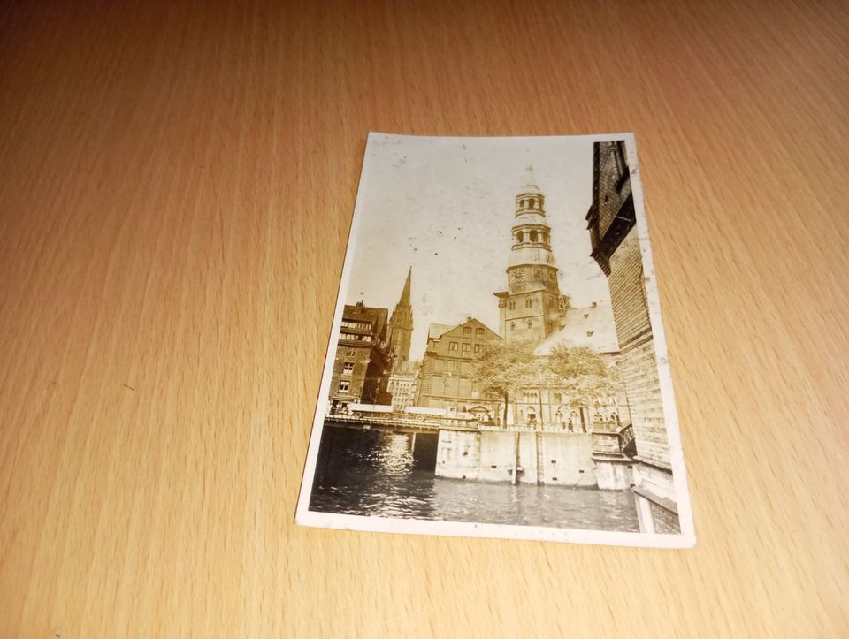 Hamburg Kirche City Vintage Foto Postkarte Karte um 1920 in Elmshorn