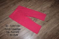 Kurze Leggings pink Mädchen 110 116 top Zustand Brandenburg - Zehdenick Vorschau